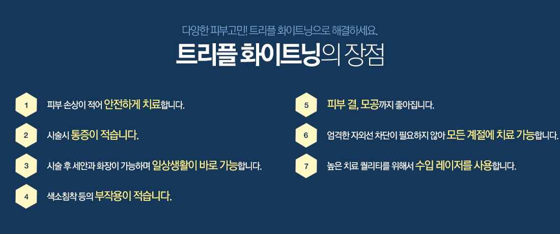 트리플 화이트닝의 장점