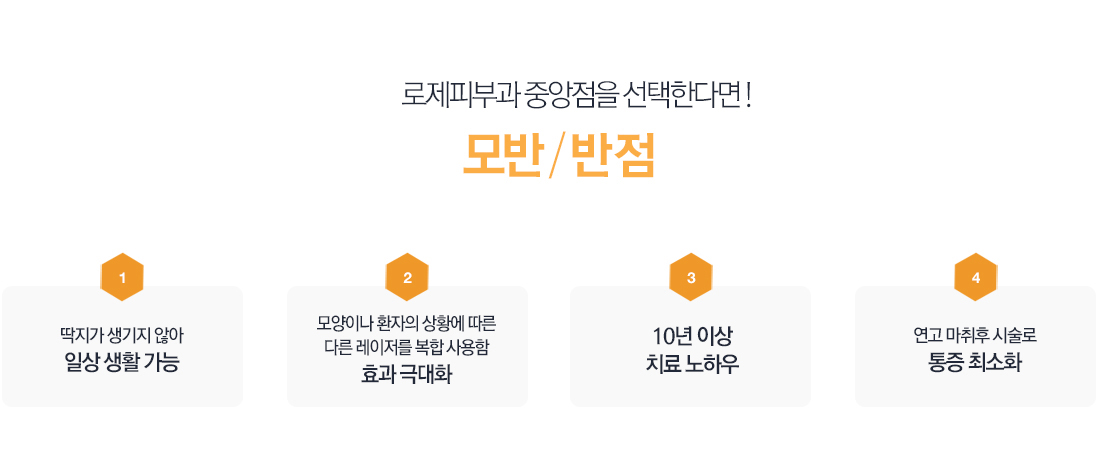 로제피부과 중앙점의 모반/반점 치료가 좋은 이유